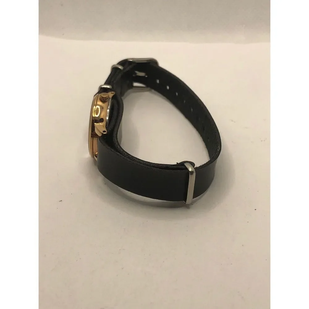 Kate Spade KSW1265 Women's Black Leather Analog Dial Quartz Wrist Watch OP354